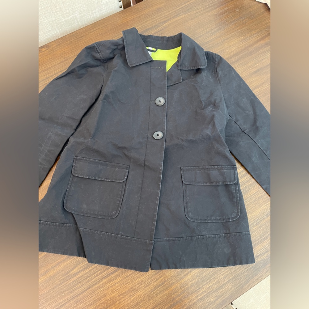Vintage Old Navy Chino Jacket Blazer with Lime Lining